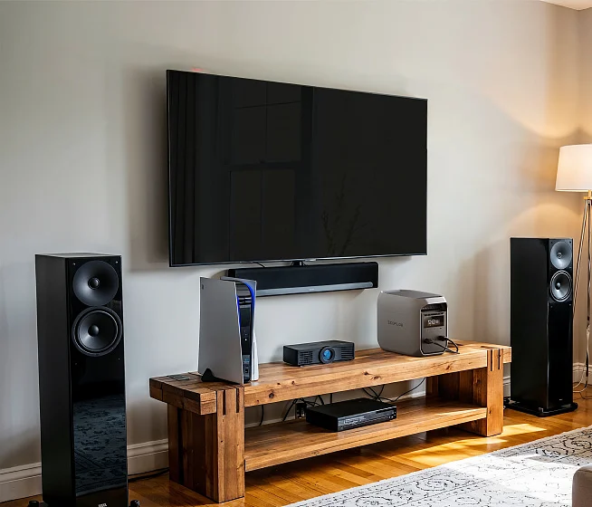 EcoFlow Delta 3 Classic as UPS backup for a home entertainment setup