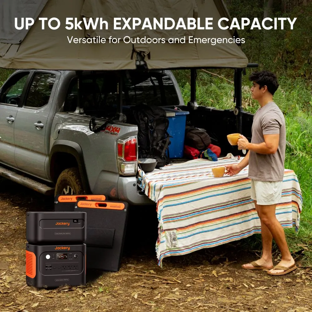 Jackery Explorer 1000 Plus power station with outlets and display
