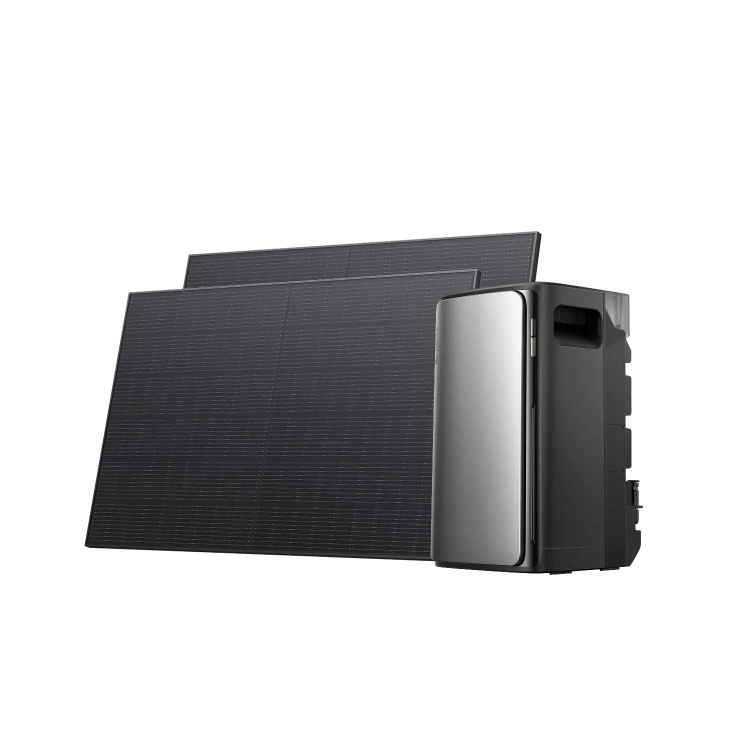 EcoFlow STREAM Ultra plug-in solar battery with two 400W rigid solar panels