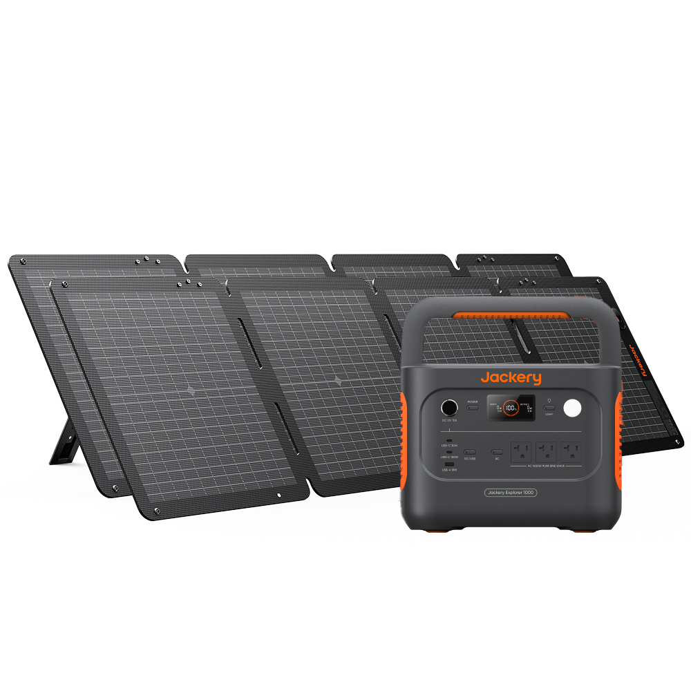 Jackery Explorer 1000 v2 charging from Jackery solar panels